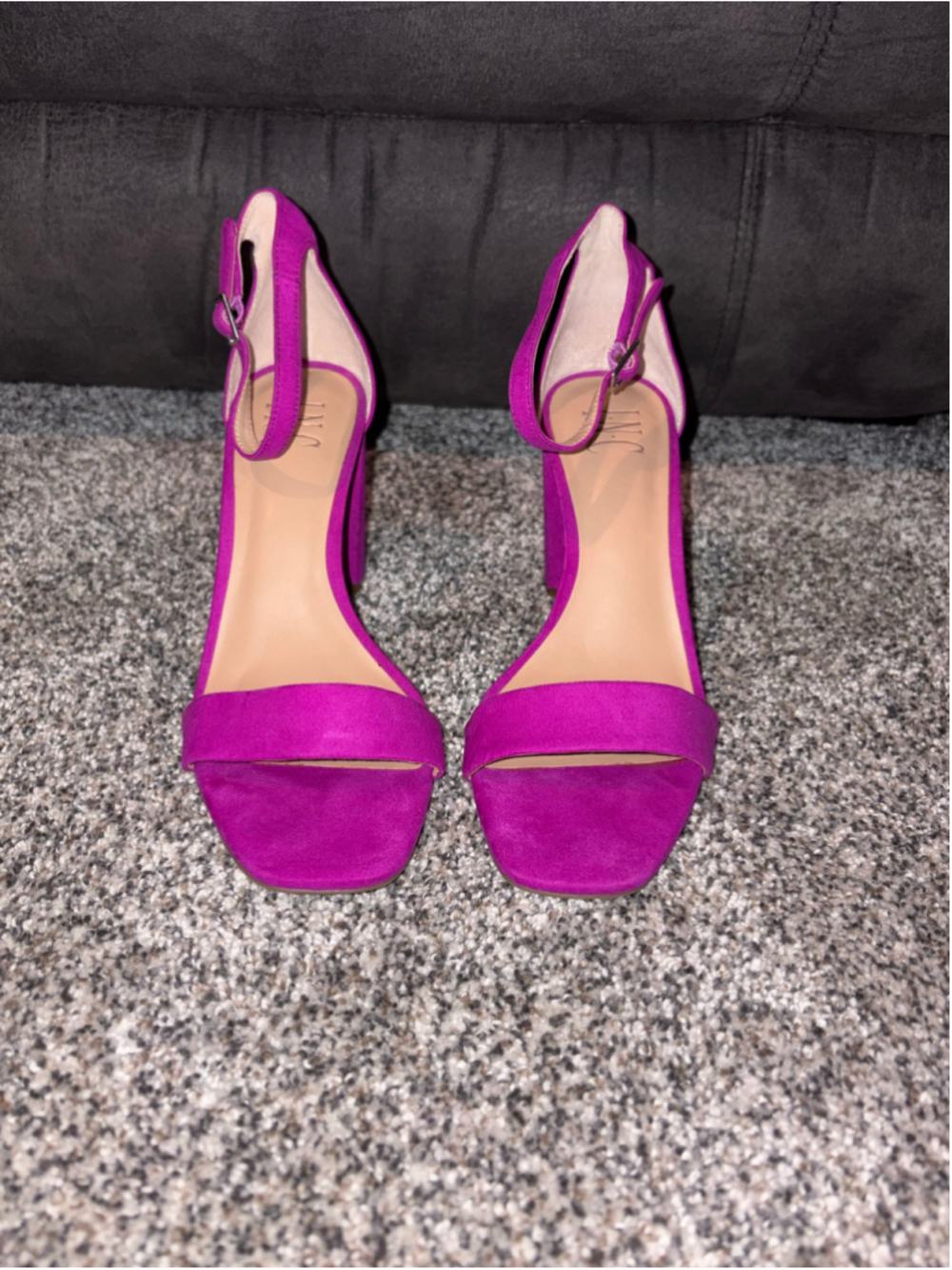 I.N.C. Fuschia Block Heels / Sandals - Picture 2 of 4